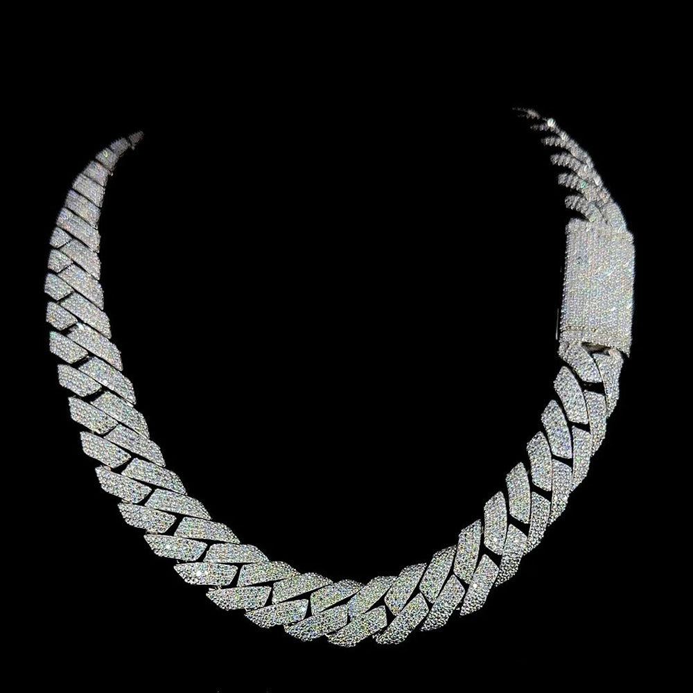 Luxury Moissanite Diamond Hip Hop Cuban Chain