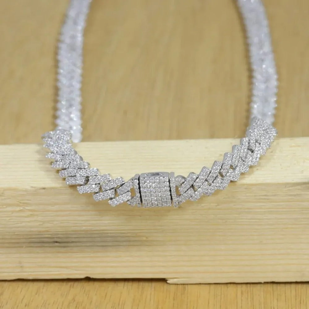 20MM  Moissanite Cuban Chain Birthday Gift For Men