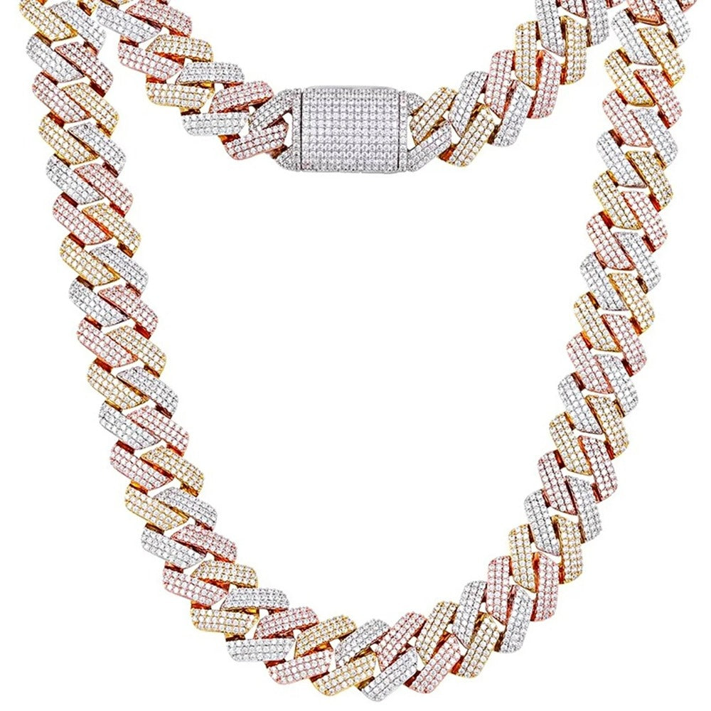 Iced Out Moissanite Hip Hop Chain Birthday Gift For Men's