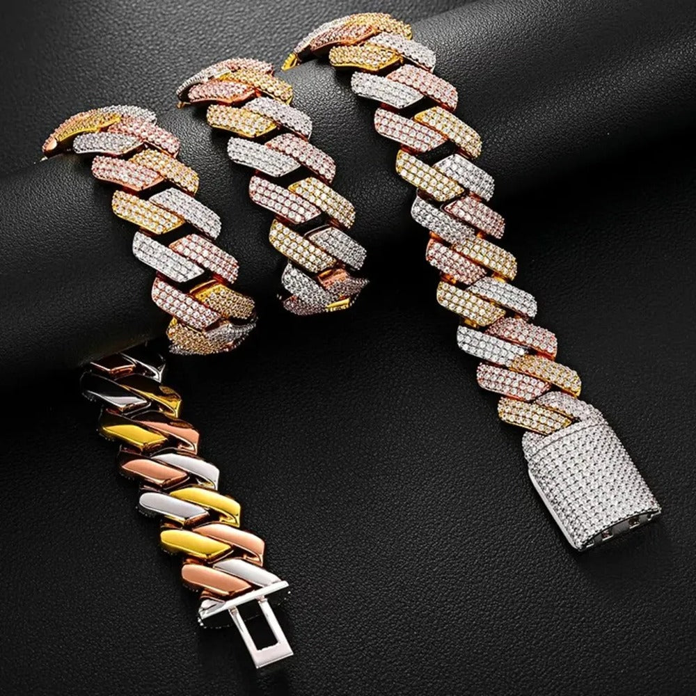 Iced Out Moissanite Hip Hop Chain Birthday Gift For Men's