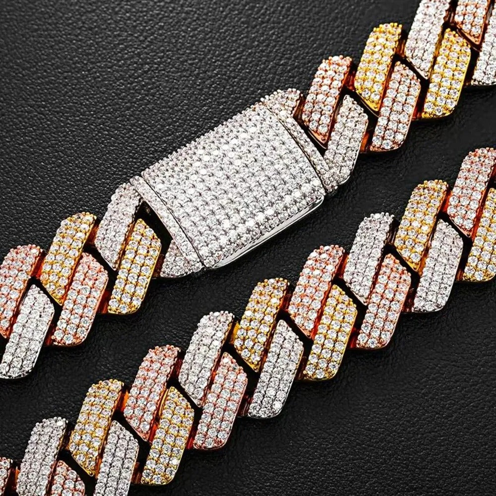 Iced Out Moissanite Hip Hop Chain Birthday Gift For Men's
