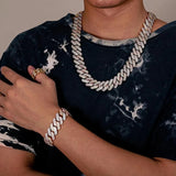 Iced Out Moissanite Hip Hop Chain Birthday Gift For Men's
