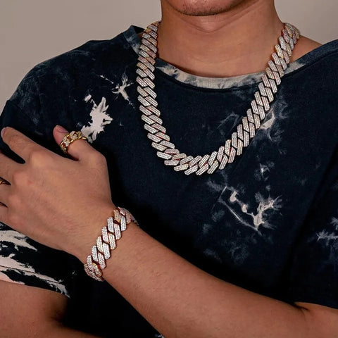 Iced Out Moissanite Hip Hop Chain Birthday Gift For Men's