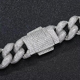 20MM Bubble Style Moissnaite Miami Cuban Chain Jewelry