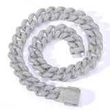 20MM Bubble Style Moissnaite Miami Cuban Chain Jewelry