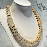Iced Out Moissnaite Chain Necklace Customized Hip Hop Jewelry