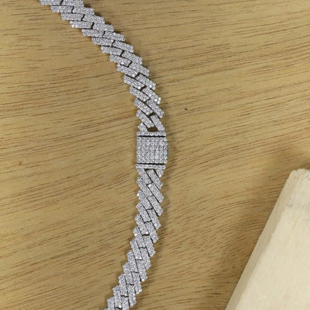 20MM  Moissanite Cuban Chain Birthday Gift For Men