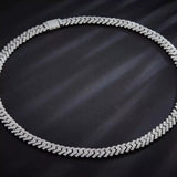 Hip Hop Bling Jewelry Cuban Nacklace Full Moissanite Cuban Link Chain