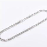 Hip Hop Bling Jewelry Cuban Nacklace Full Moissanite Cuban Link Chain