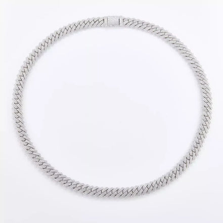Hip Hop Bling Jewelry Cuban Nacklace Full Moissanite Cuban Link Chain