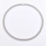 Hip Hop Bling Jewelry Cuban Nacklace Full Moissanite Cuban Link Chain