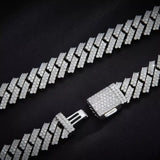 Hip Hop Bling Jewelry Cuban Nacklace Full Moissanite Cuban Link Chain