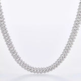 Hip Hop Bling Jewelry Cuban Nacklace Full Moissanite Cuban Link Chain