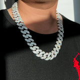 Moissnaite Diamond 925 Silver Cuban Chain