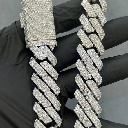 D Color Moissanite Hip Hop Chain For Men's