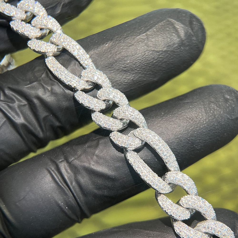 Iced Out Moissnaite Luxury Hip Hop Cuban Chain For Men's