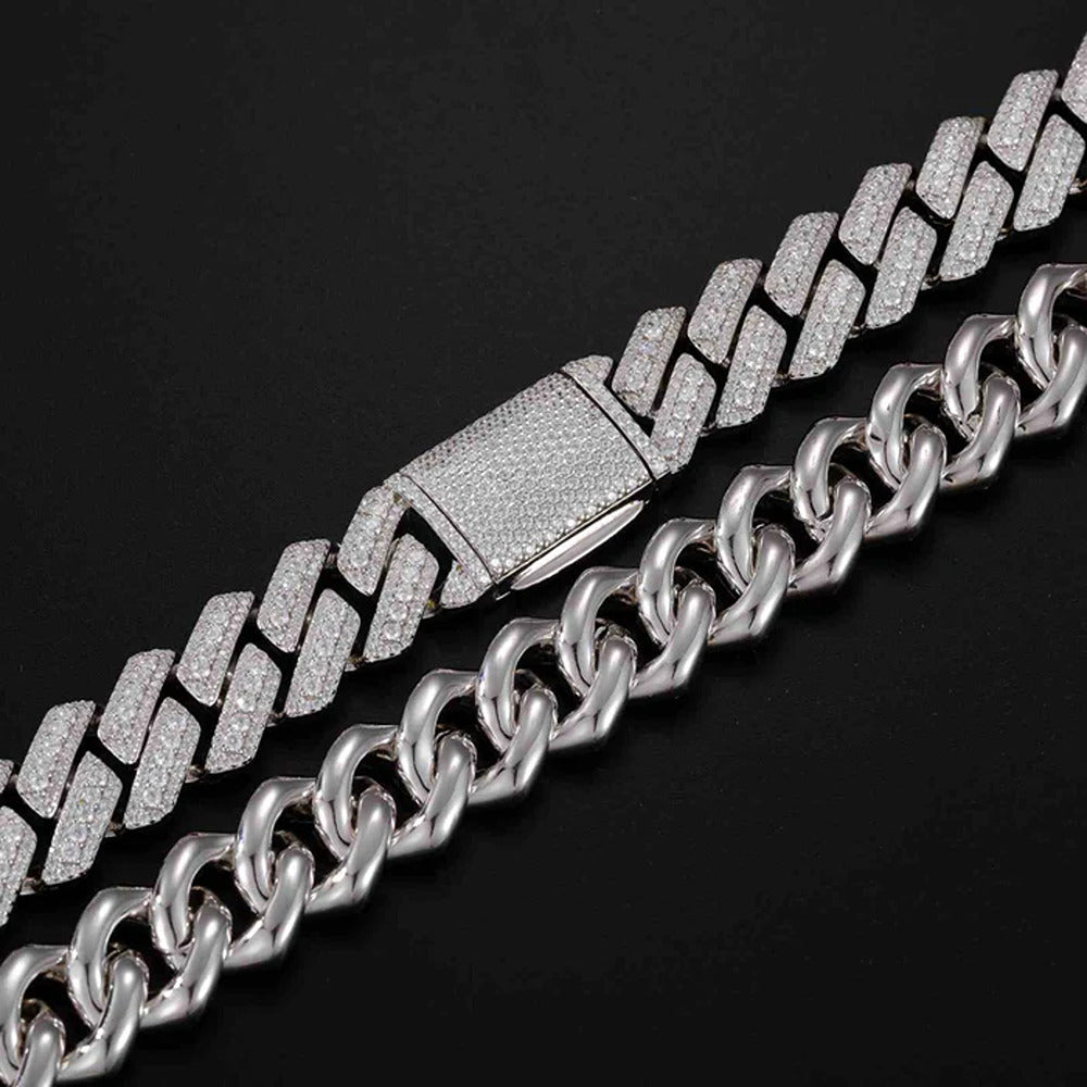 lab Created Moissanite Diamond Hip Hop Cuban Chain
