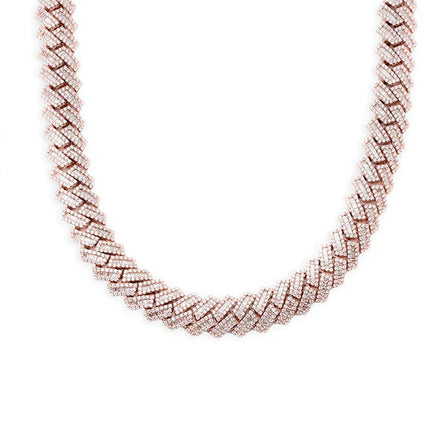 Moissanite Ice Out Round & Baguette 20MM Hip Hop Luxury Chain