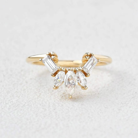 Multi Stone VVS1 Moissanite Anniversary Gift For Women