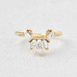 Multi Stone VVS1 Moissanite Anniversary Gift For Women