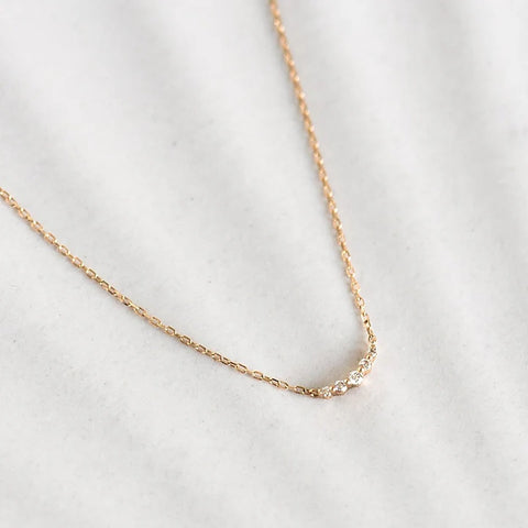 Five Stone Round Cut Moissanite Diamond Pendant
