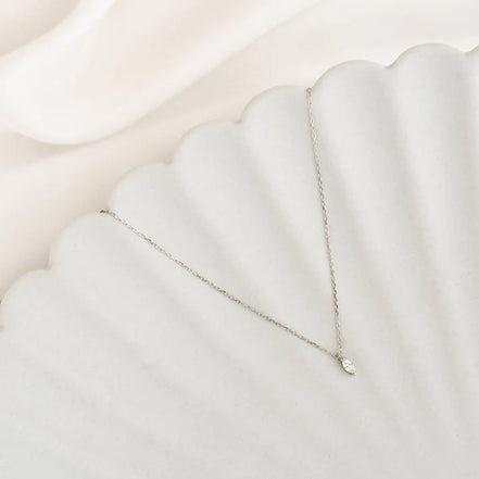 Marquise Cut Solitaire Moissanite Diamond Pendant For Her
