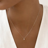 Marquise Cut Solitaire Moissanite Diamond Pendant For Her
