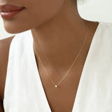 Bezel Set Solitaire Round Cut Moissanite Pendant Gift For Women