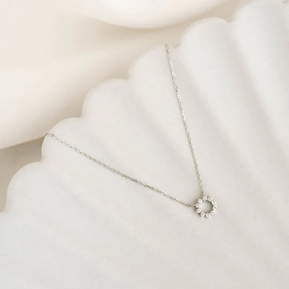 Round Shape Moissnaite Round Cut Small Pendant For Girls
