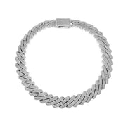 22MM Iced Out Moissanite Diamond Cuban Chain