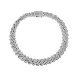 22MM Iced Out Moissanite Diamond Cuban Chain