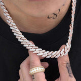 22MM Moissanite Iced Out Cuban Chain For Him