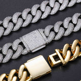Ice Out Luxury Moissanite Hip Hop Cuban Chain