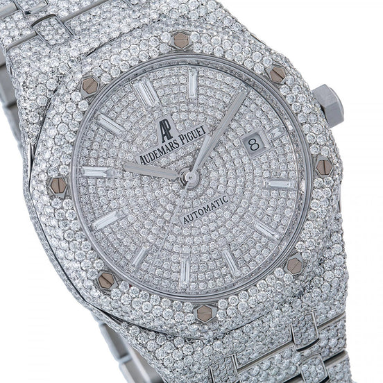 Fully Iced Out Moissanite Diamond Watch For Men's