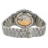Colorless Moissanite Blue Dial Iced Out Luxury Watch