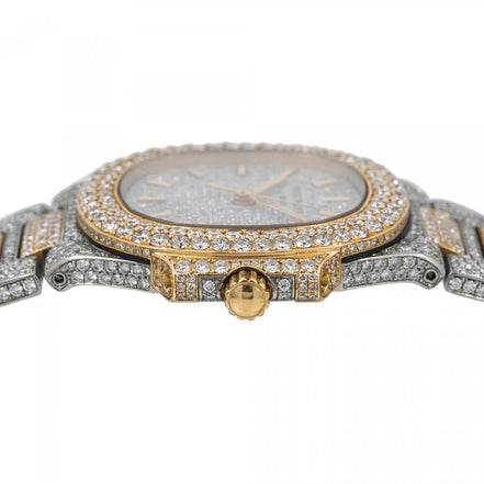 Iced Out Automatic Moissanite Hip Hop Watch For Men's