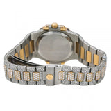 Dual Tone Date Just Moissanite Wrist Watch