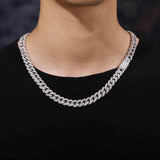 D  Color Moissanite Round Cut Hip Hop Chain