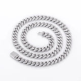 Moissanite Cuban Link Chain Necklace For Men's