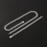 Moissanite Cuban Link Chain Necklace For Men's