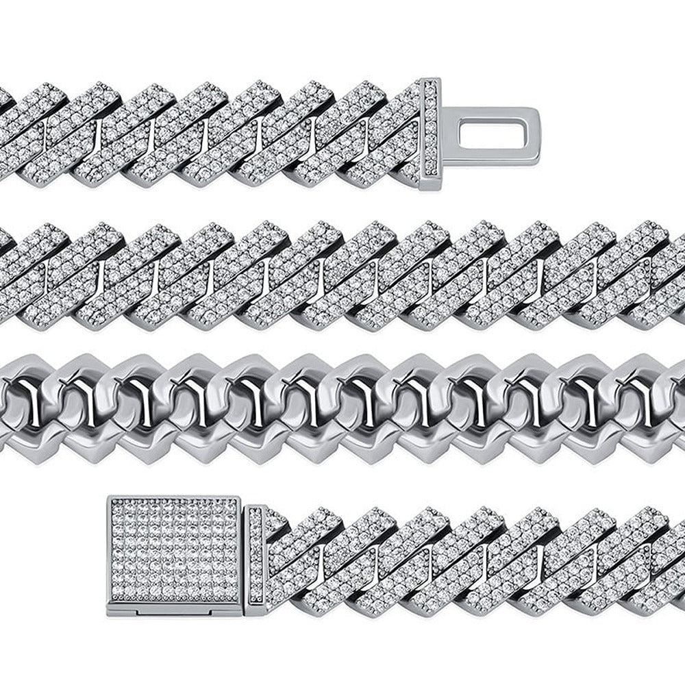 VVS1 Clarity Moissanite 20mm Luxury Chain