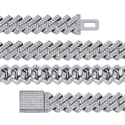 VVS1 Clarity Moissanite 20mm Luxury Chain