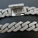 22mm Lab Created Moissanite Cuban Link Chain