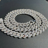 22mm Lab Created Moissanite Cuban Link Chain