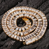 Radiant Cut Full Iced Out Colorless Moissanite Hip Hop Chain