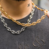Iced Out Mariner Moissanite Diamond Link Chain For Men's