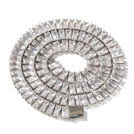 Radiant Cut Full Iced Out Colorless Moissanite Hip Hop Chain