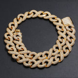 Men's Iced Out Infinity Moissanite Diamond Cuban Like Chain