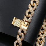 Men's Iced Out Infinity Moissanite Diamond Cuban Like Chain