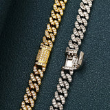 Iced Out VVS1 Moissanite Sterling Silver Round Brilliant Cut Hip Hop Chain